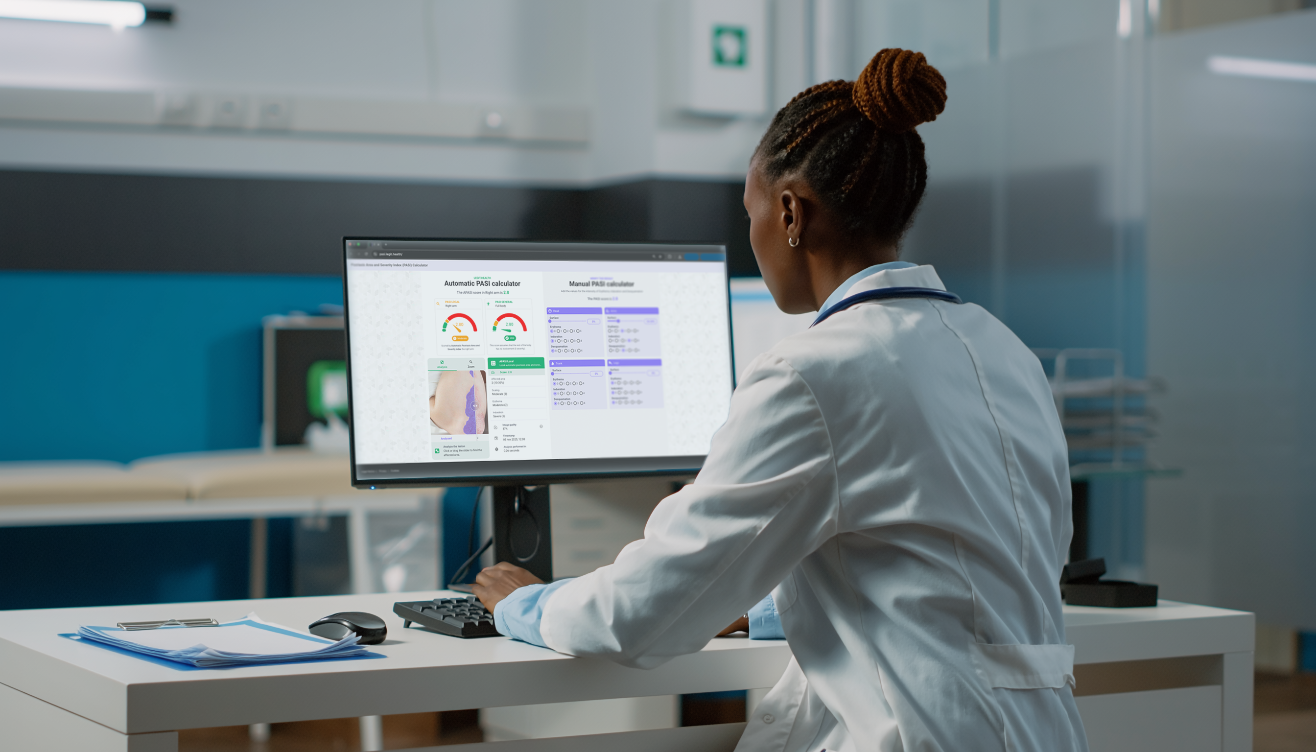 APASI : L&#39;Index Automatique de Surface et de Sévérité du Psoriasis propulsé par
l&#39;IA