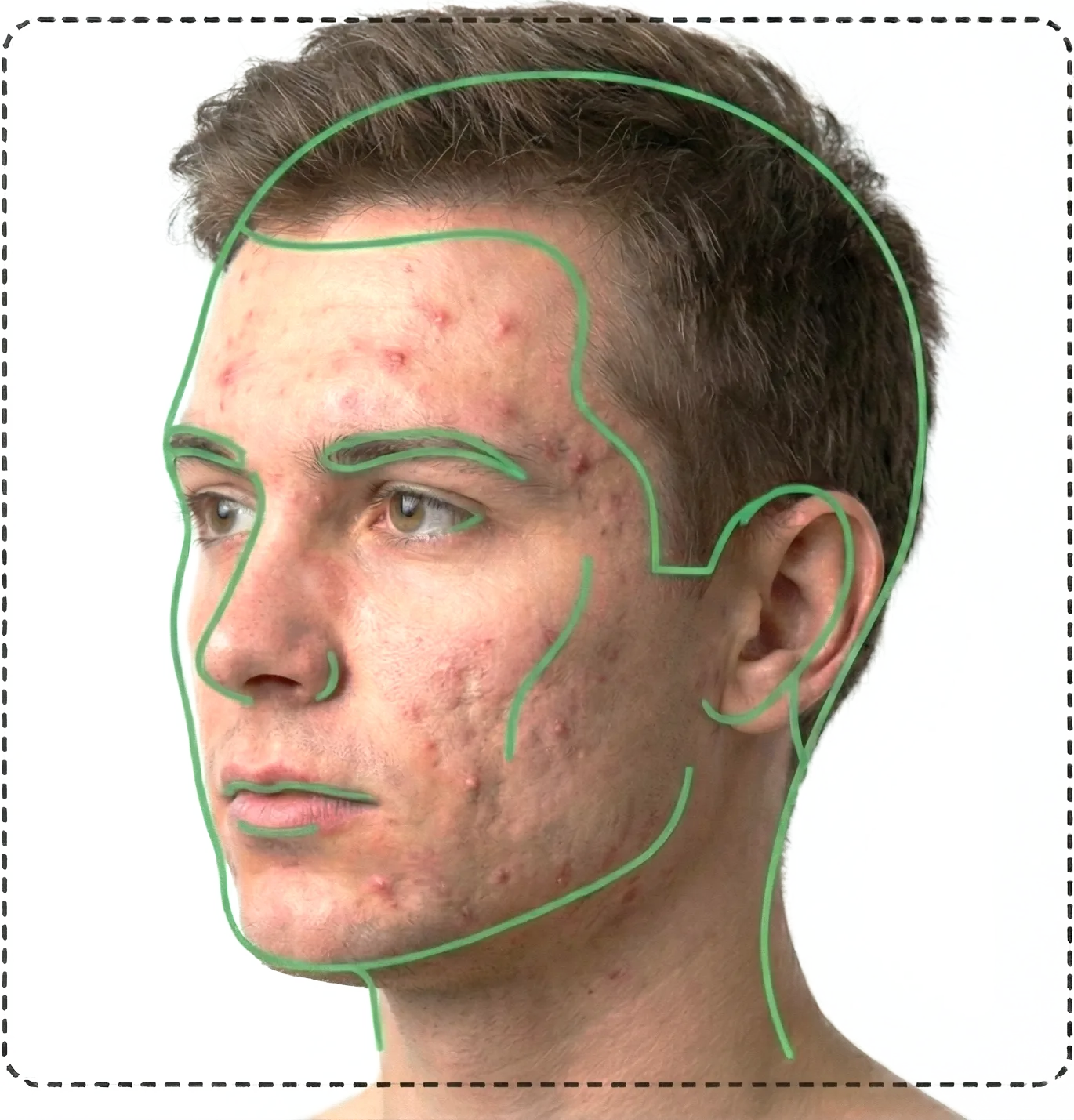 Right diagonal perspective example