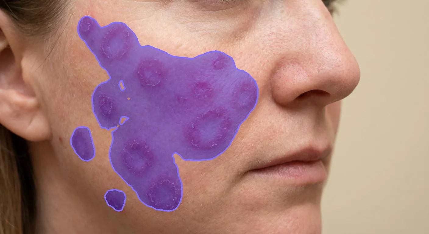 AI segmentation: Rest of face