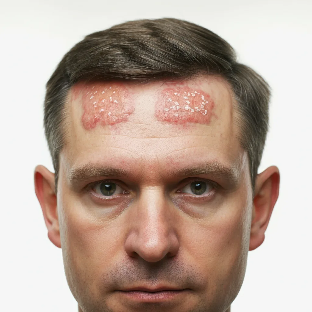 Psoriasis head capture before anonymization