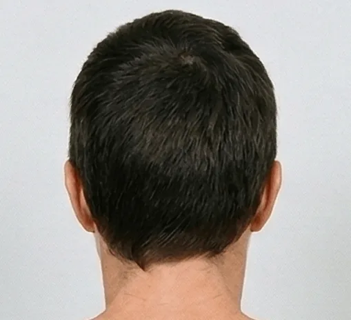 Head, back view