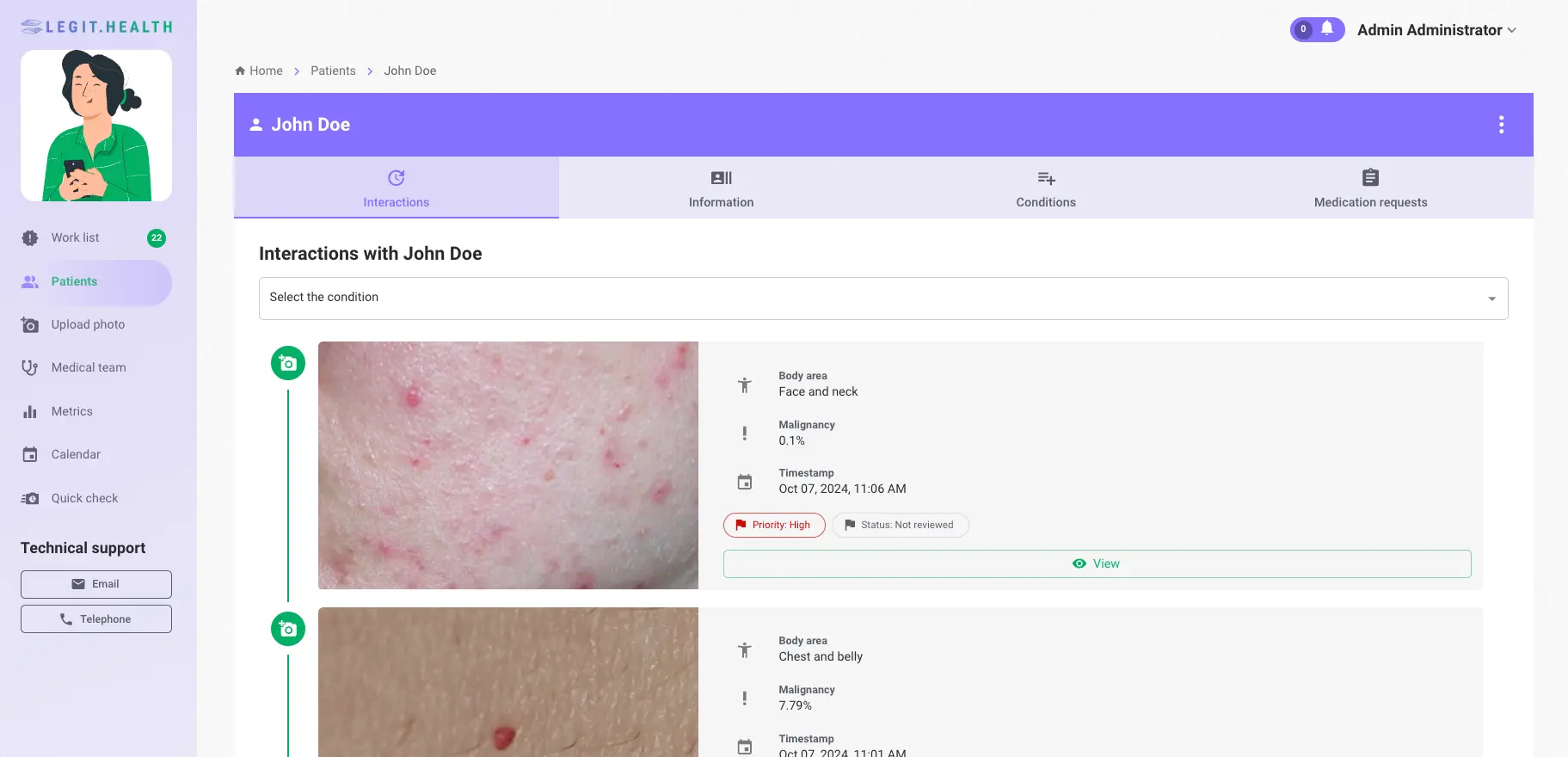 List of interactions