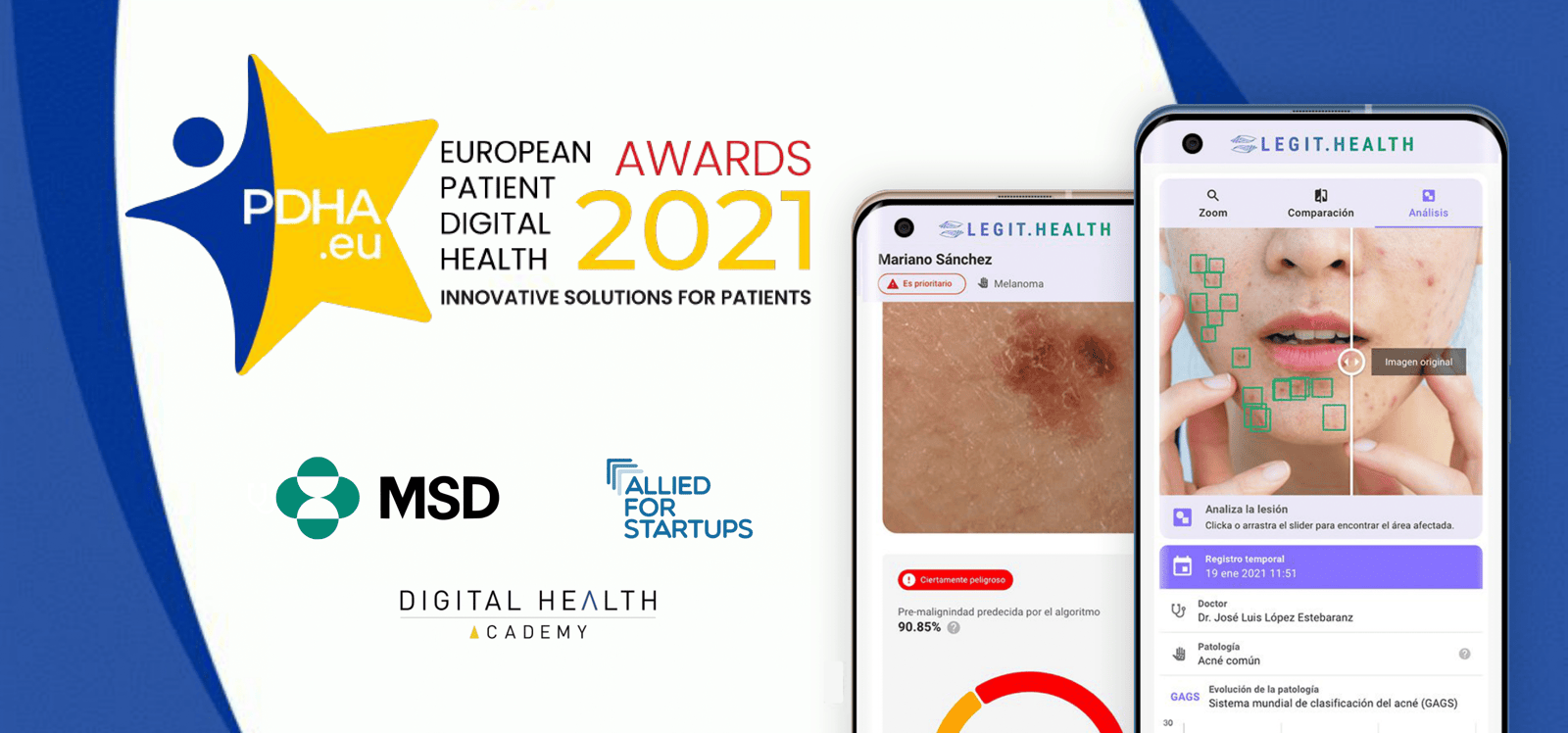 Legit.Health premiada pela MSD nos European Patient Digital Health Awards 2021