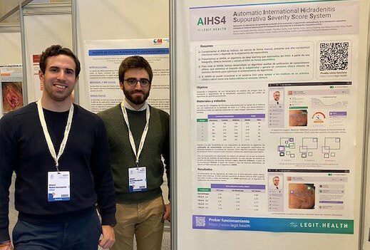 Legit.Health research team presenting the AIHS4 poster